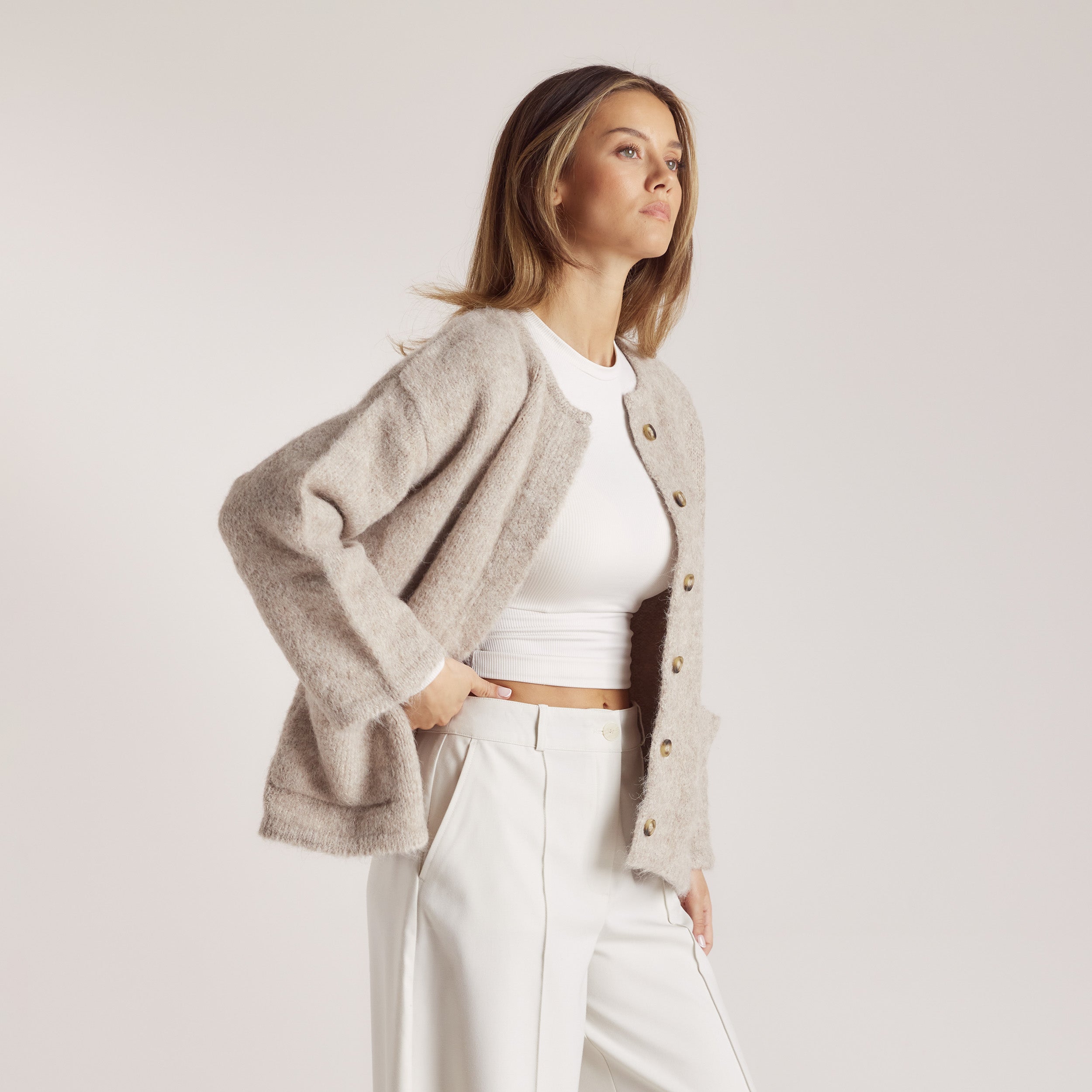 Jakke i Alpakkablanding | Nicola, S