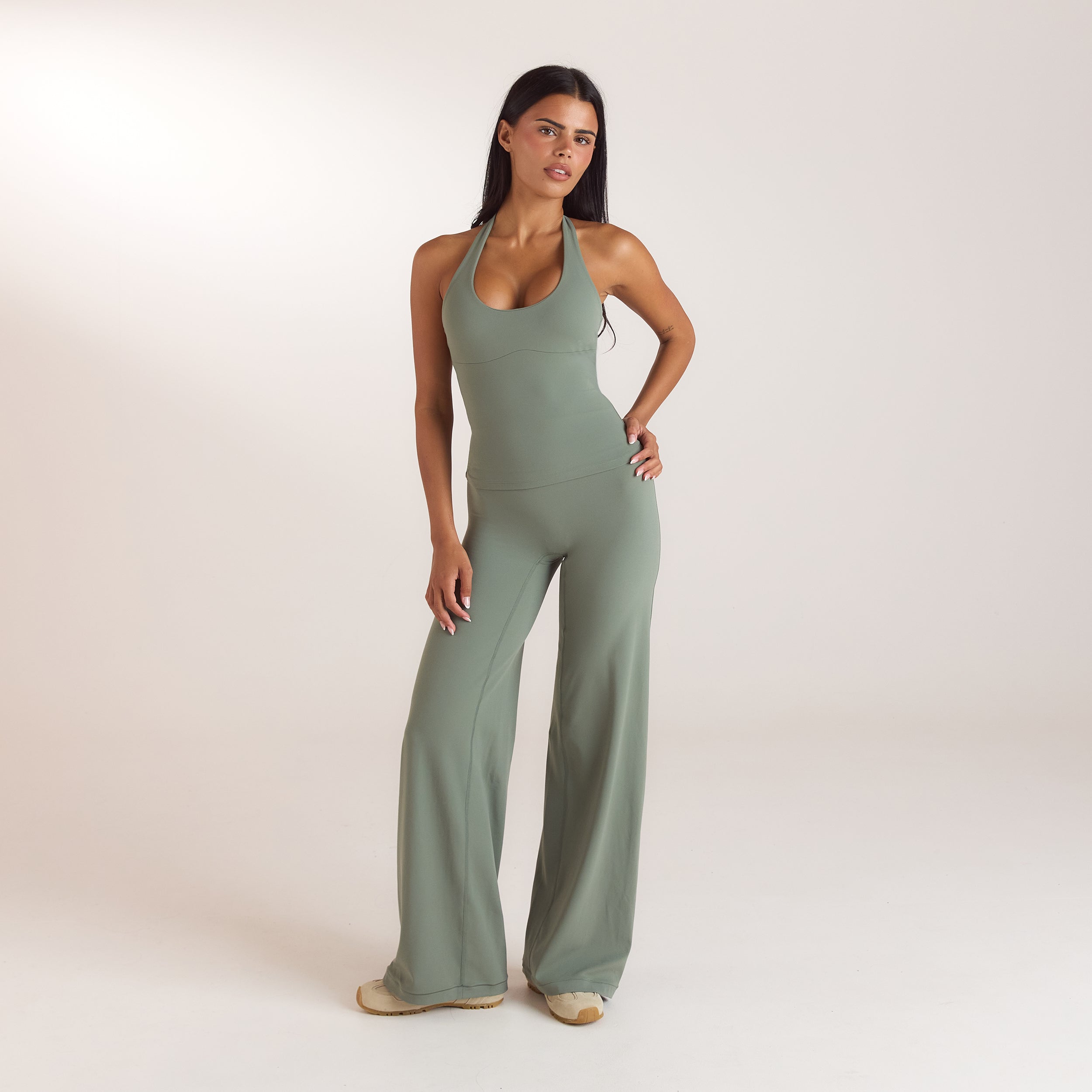 ContourSoft™ Halter-Neck Top | ContourSoft™ Halter-Neck Top - Salviegrøn