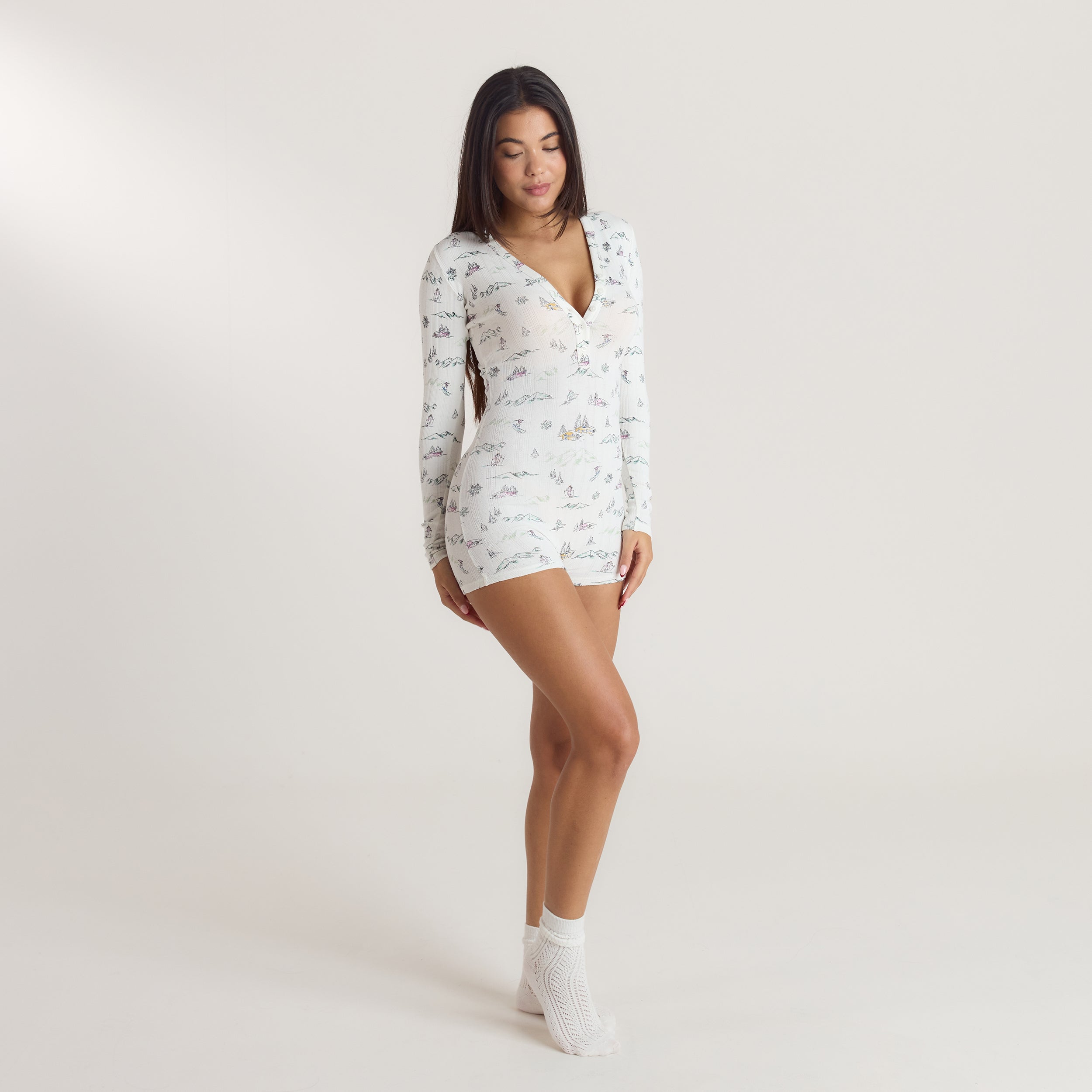 Alpine Dreams Pointelle Romper | Alpine Dreams Pointelle Romper - Skitryk