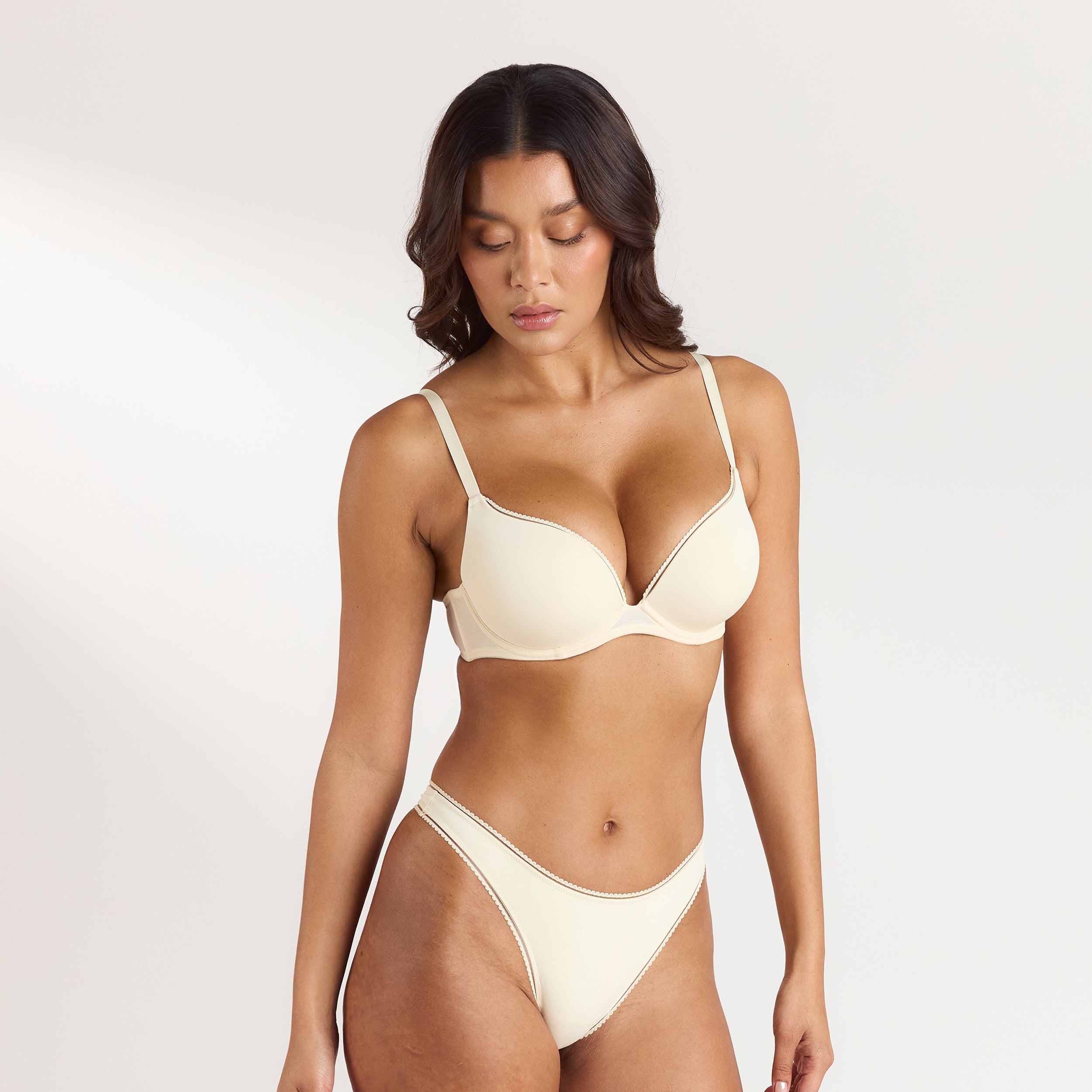 Comfort Høj Push-Up BH | Comfort Høj Push-Up BH - Latte