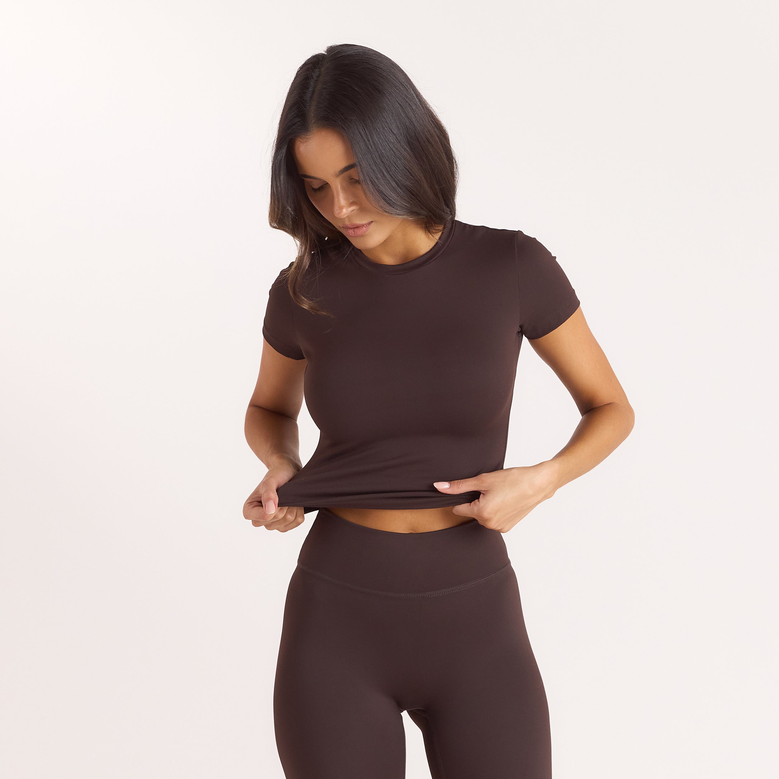 Classic Fitted Top | Classic Fitted Top - Kaffebønne