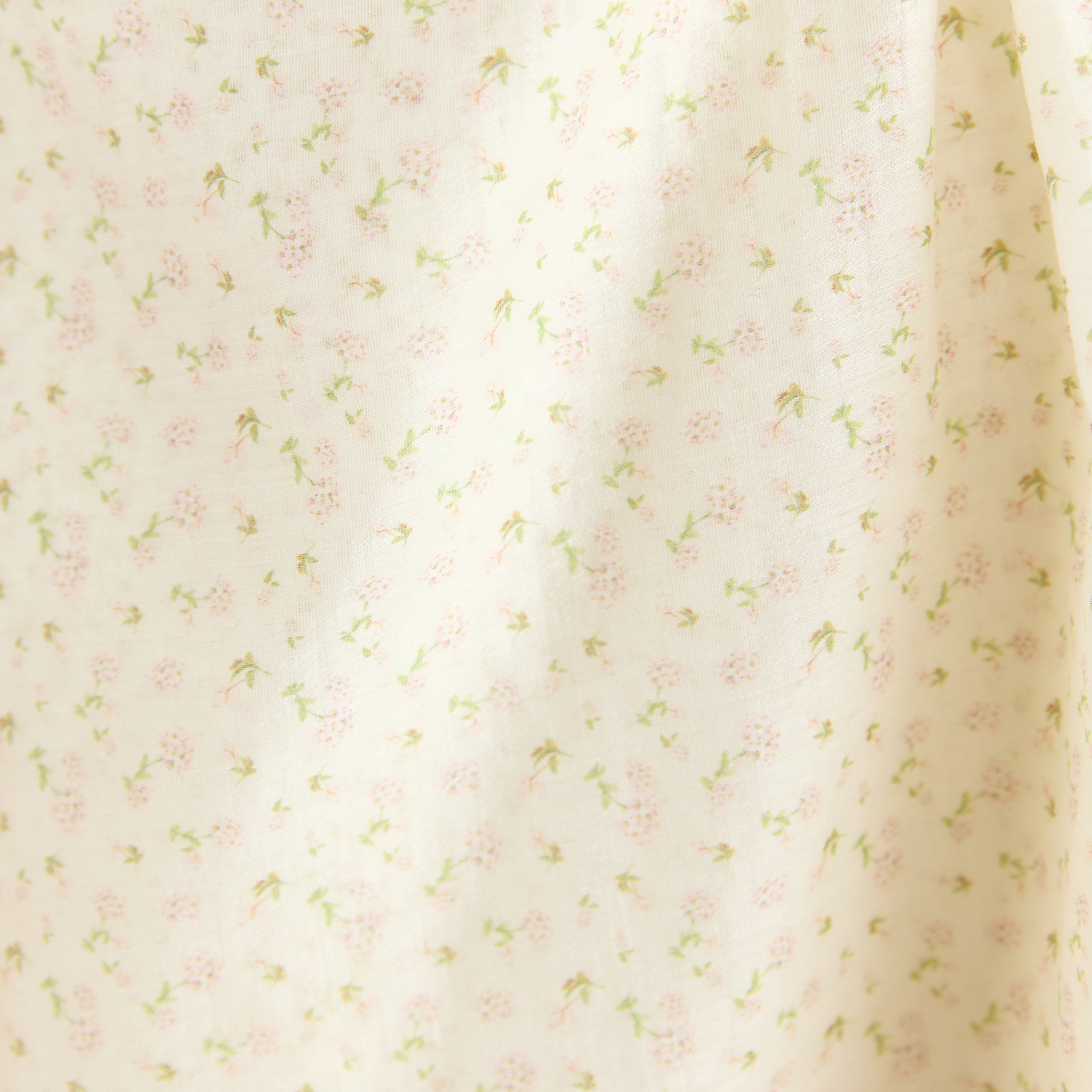 Mini-kjole med wrap-detaljer | Mini-kjole med wrap-detaljer - Blomstret Creme