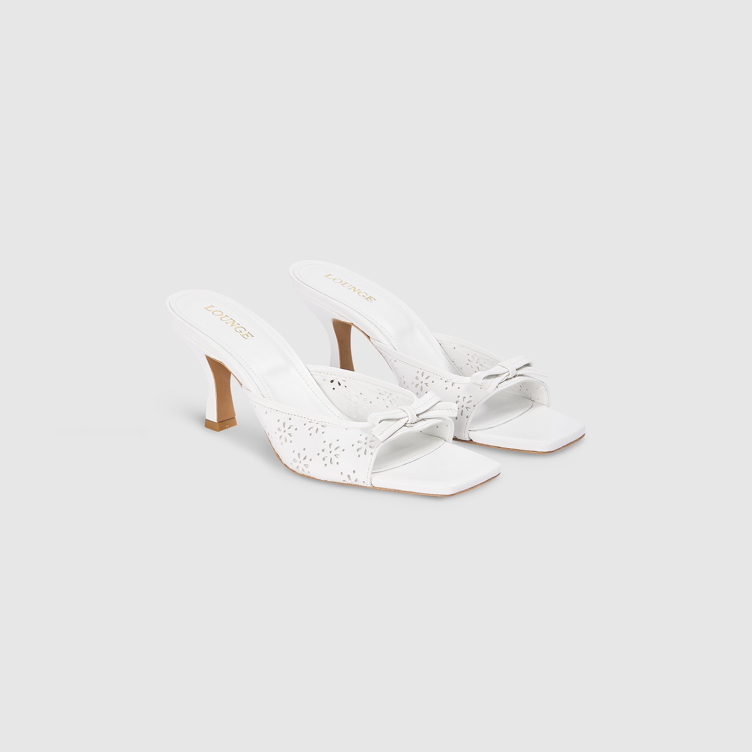 Capri Kitten Heels | Capri Kitten Heels - Hvid