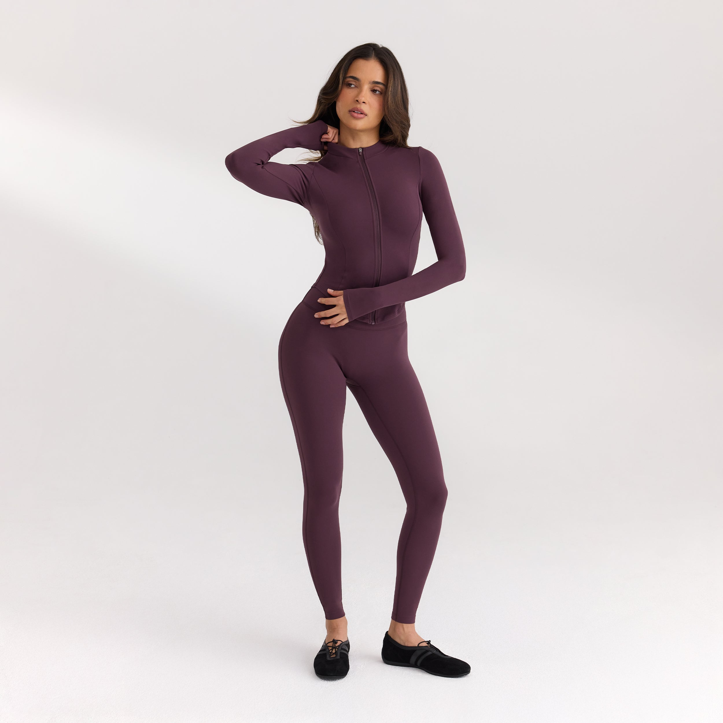 ContourSoft™ Klassiske Leggings | ContourSoft™ Klassiske Leggings - Kirsebærlak