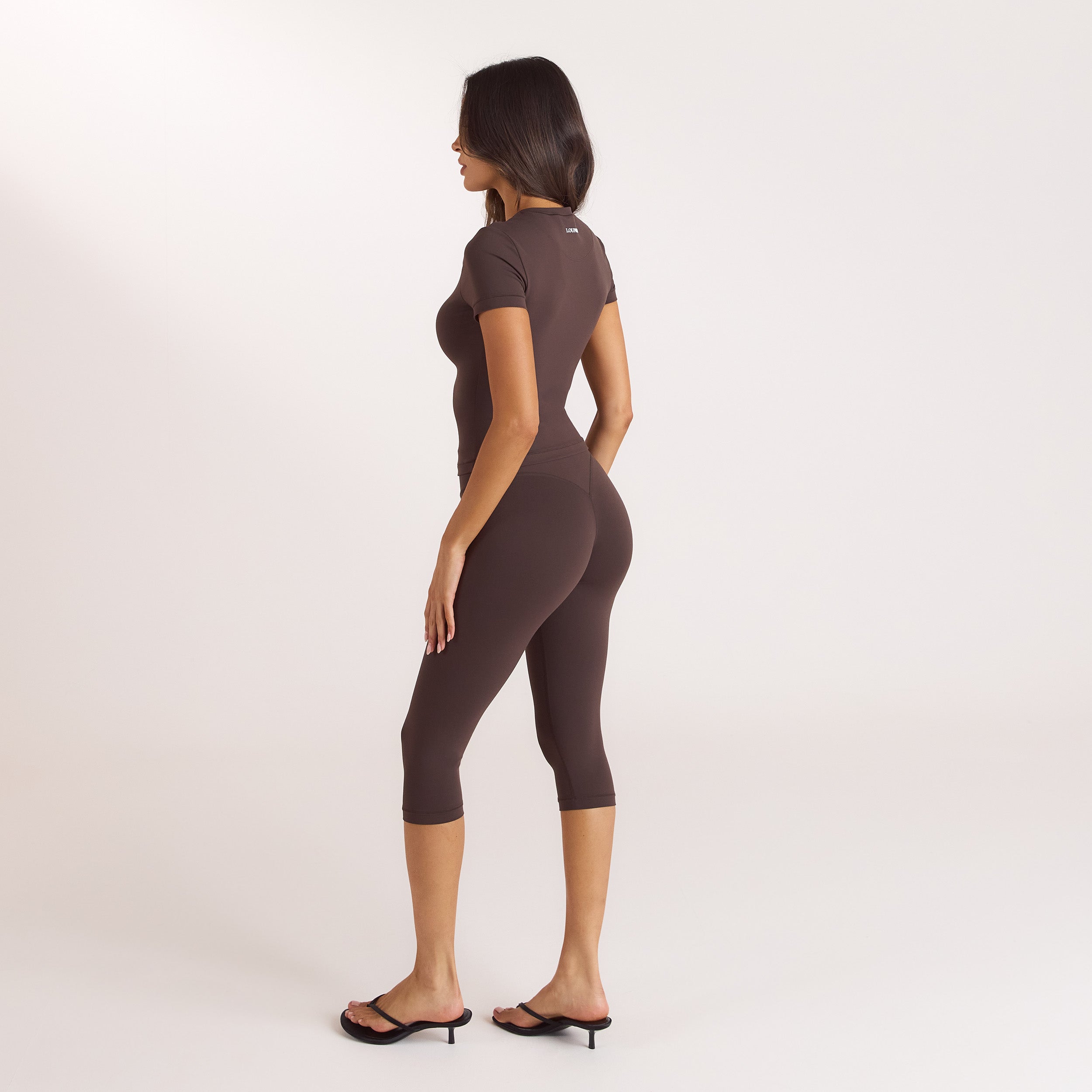 ContourSoft Capri Leggings | ContourSoft Capri Leggings - Mørk Chokolade