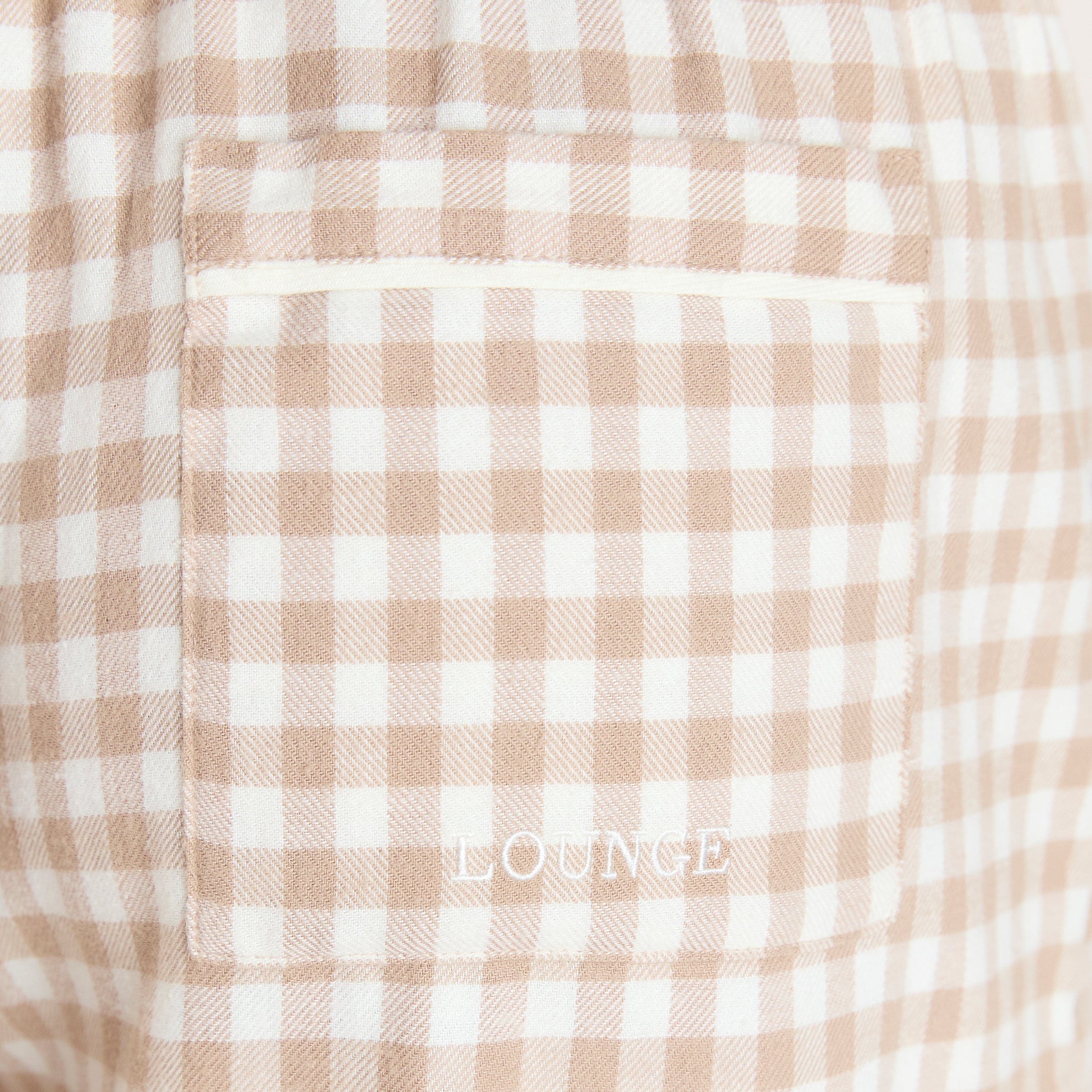 Gingham Pyjama Bukser | Gingham Pyjama Bukser - Beige