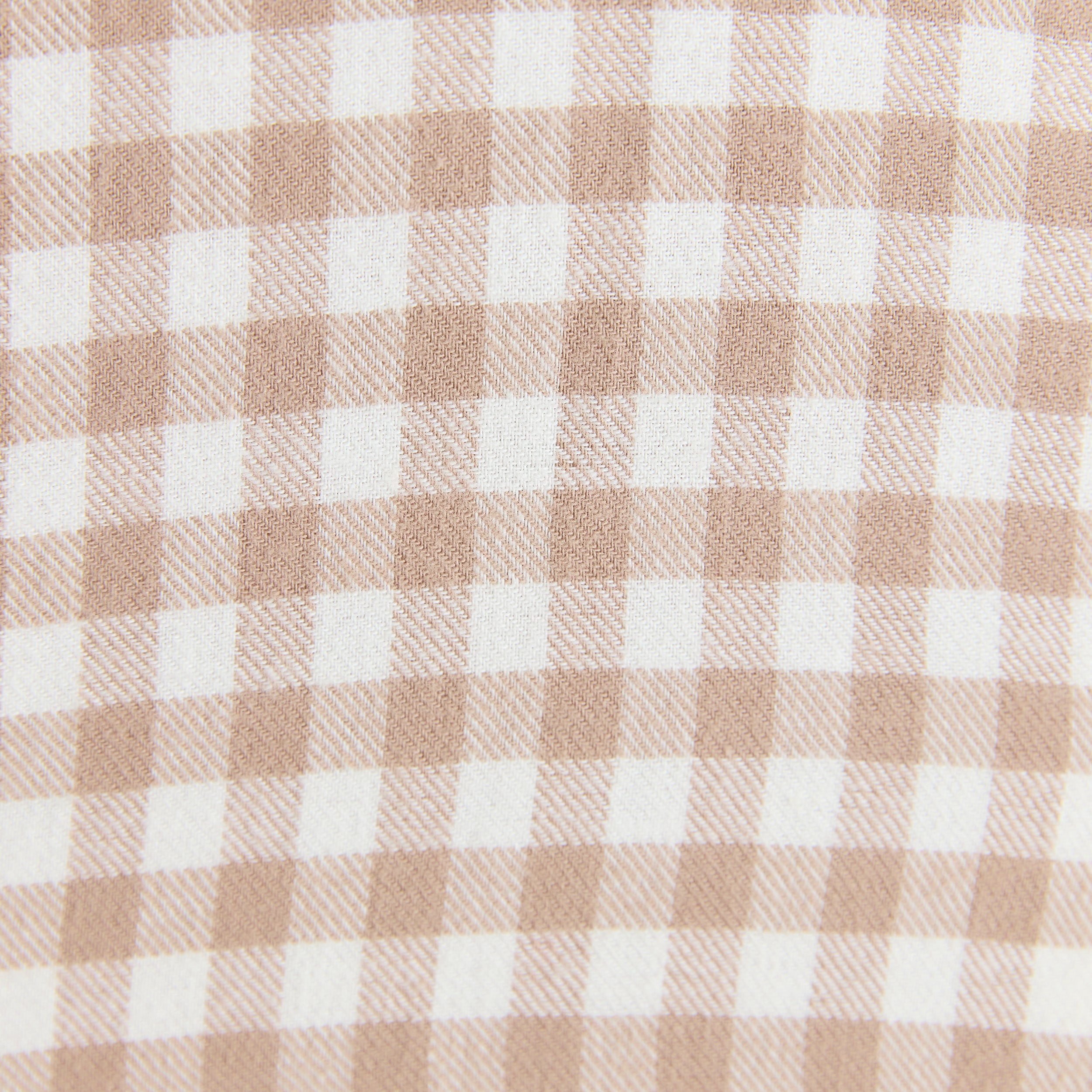 Gingham Pyjama Skjorte | Gingham Pyjama Skjorte - Beige