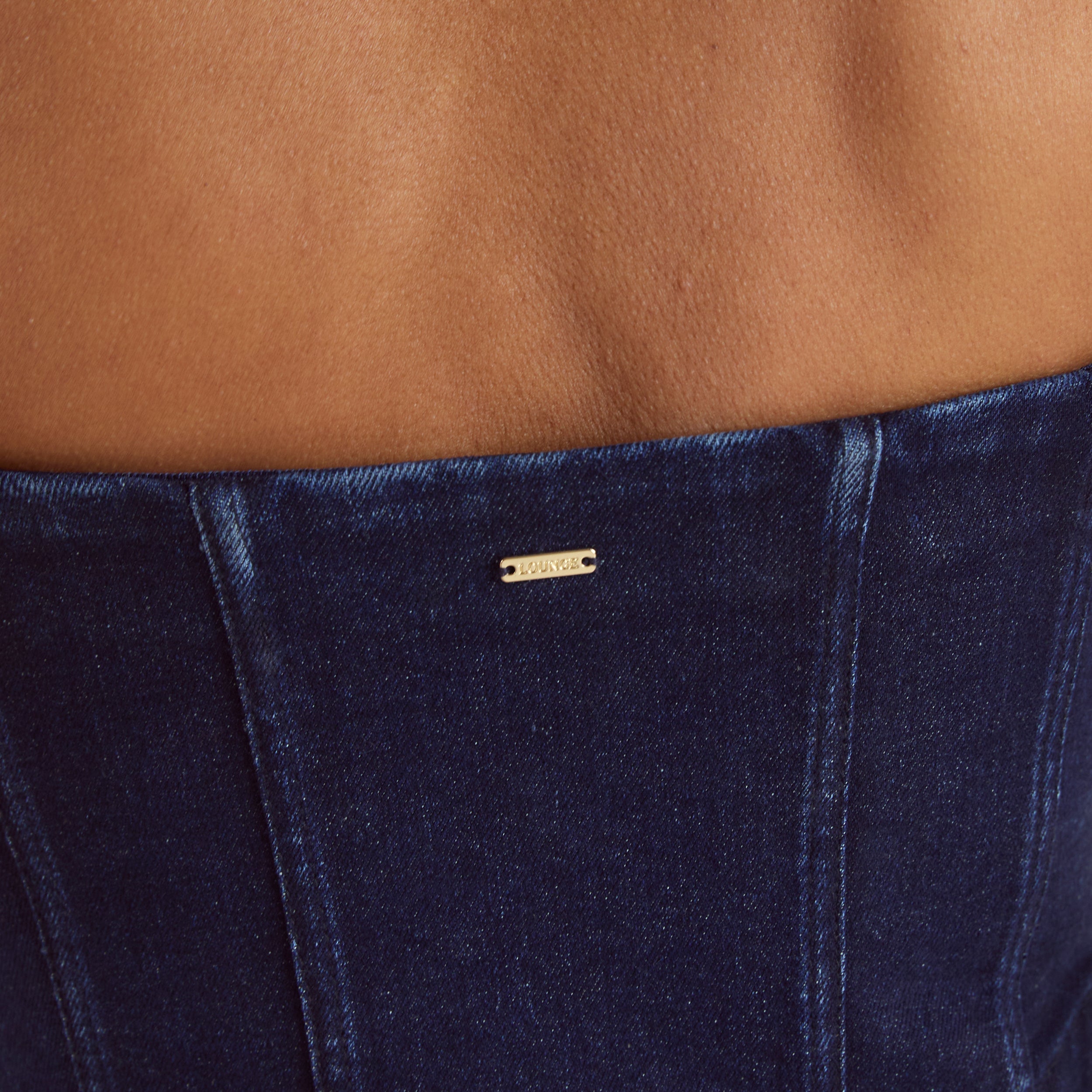 Denim Korset Top | Denim Korset Top - Indigo