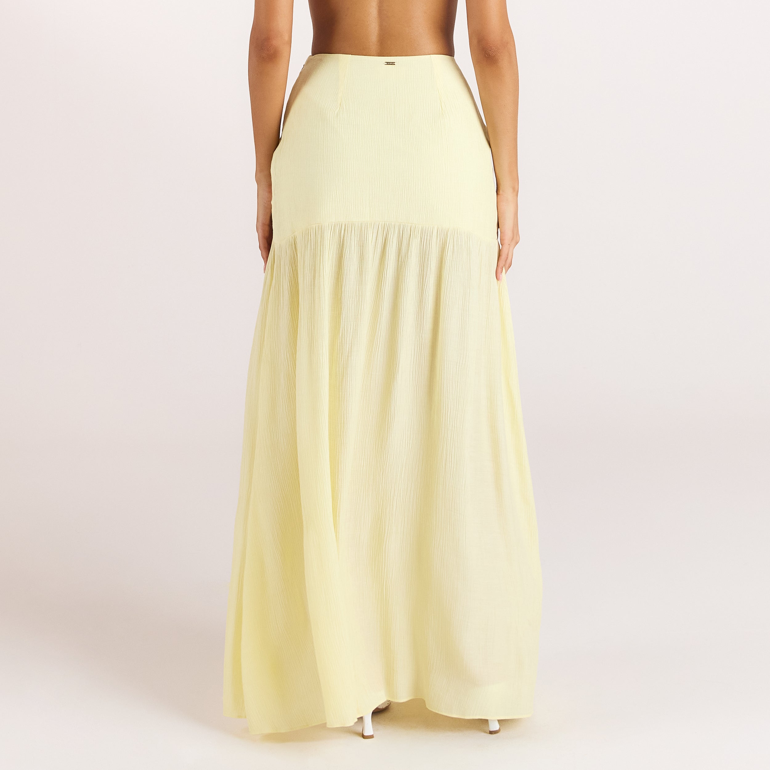 Sheer Maxi-nederdel | Sheer Maxi-nederdel - Citrongul