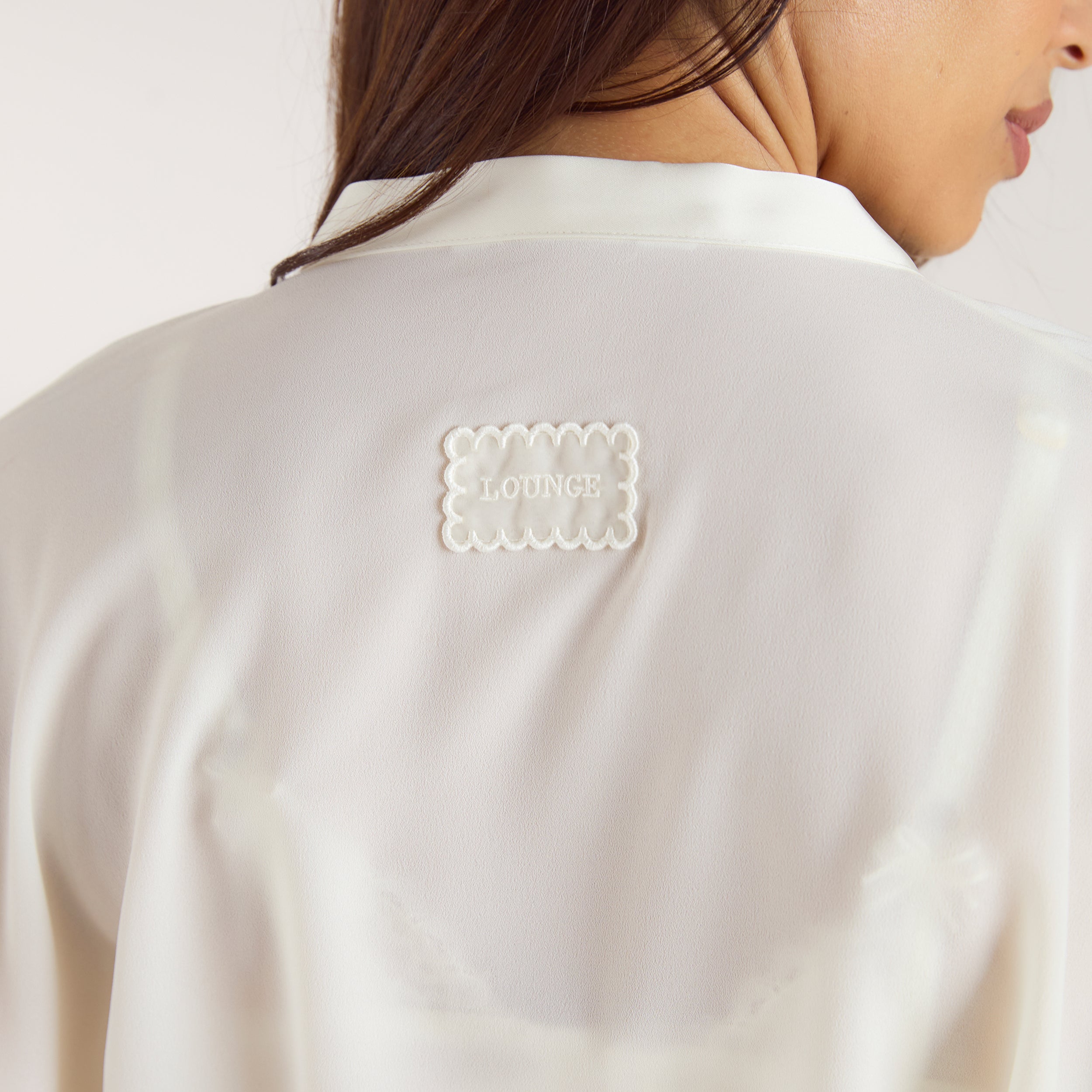 Maxi Morgenkåbe i Chiffon | Maxi Morgenkåbe i Chiffon - Creme