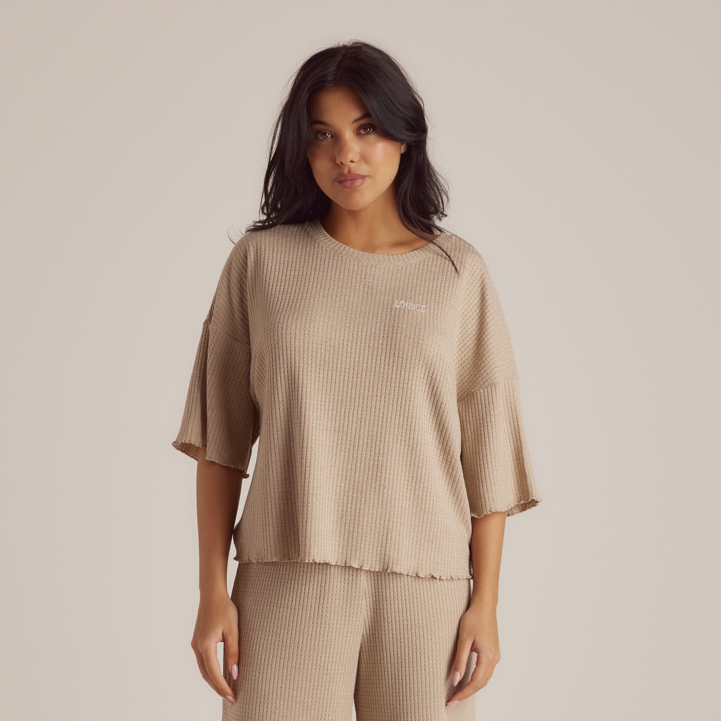 Soft Waffle Pyjama Top  | Imaani, S