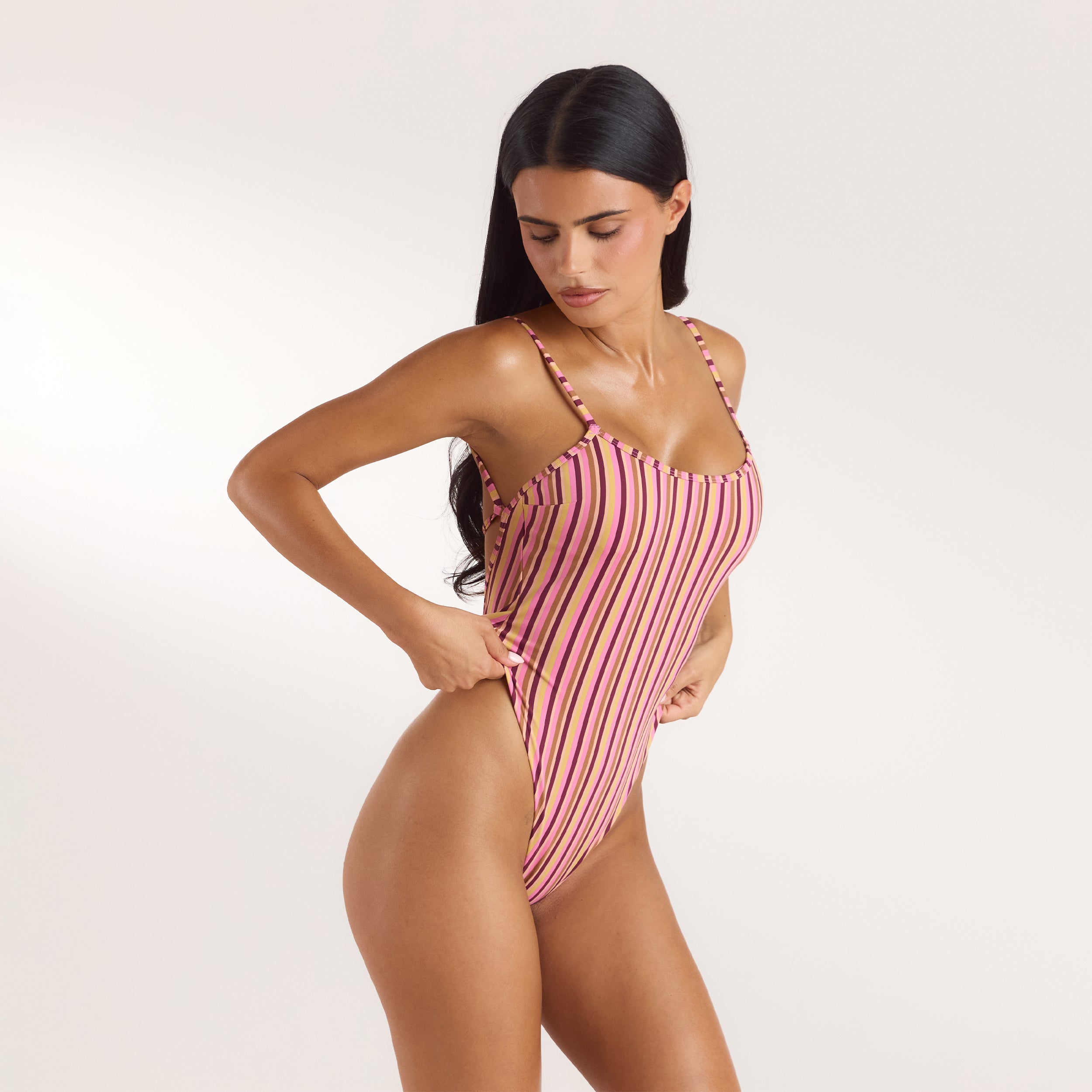 Sunstripe Badedragt | Sunstripe Badedragt - Retro Stripe