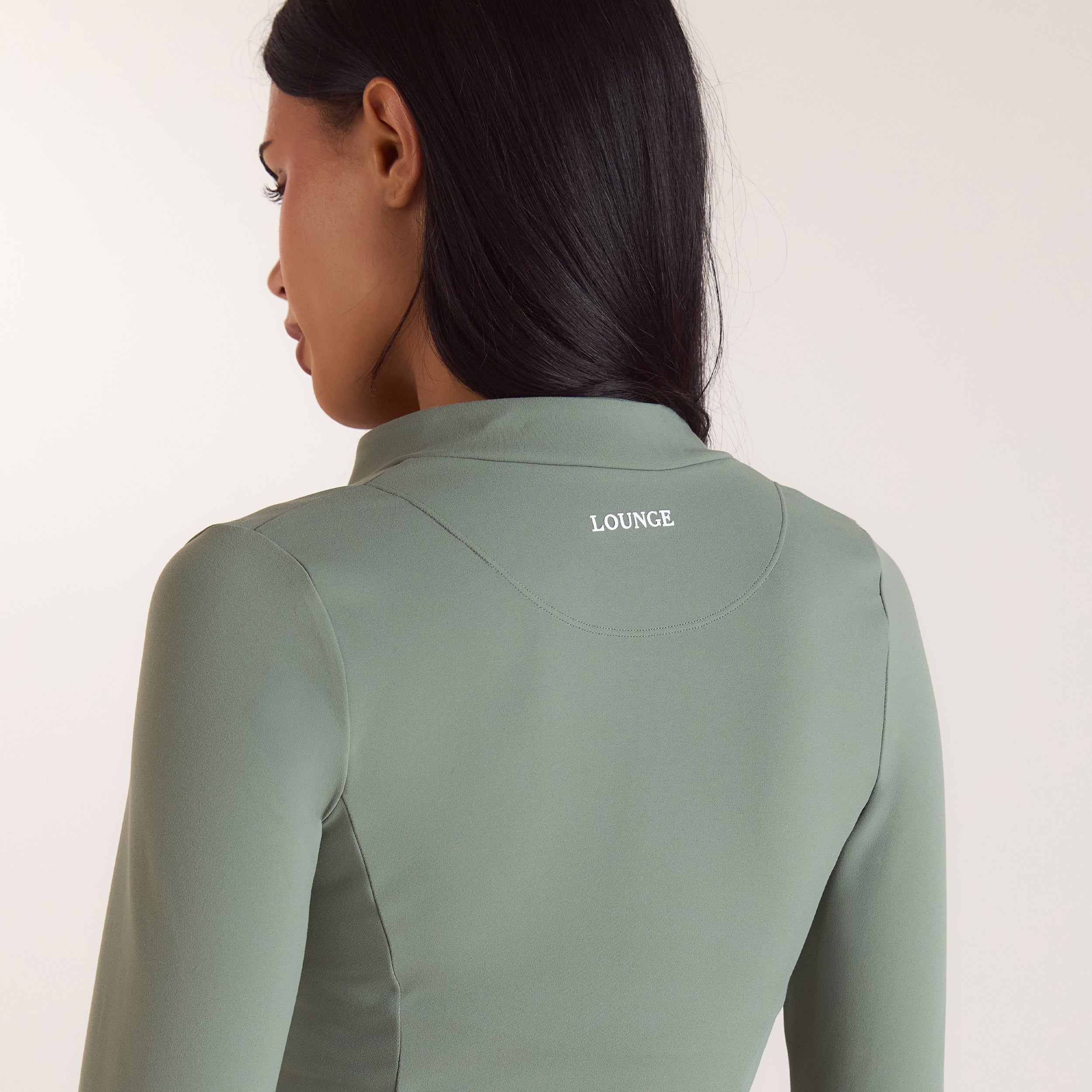 ContourSoft™ Cinch Jakke med lynlås | ContourSoft™ Cinch Jakke med lynlås - Salviegrøn