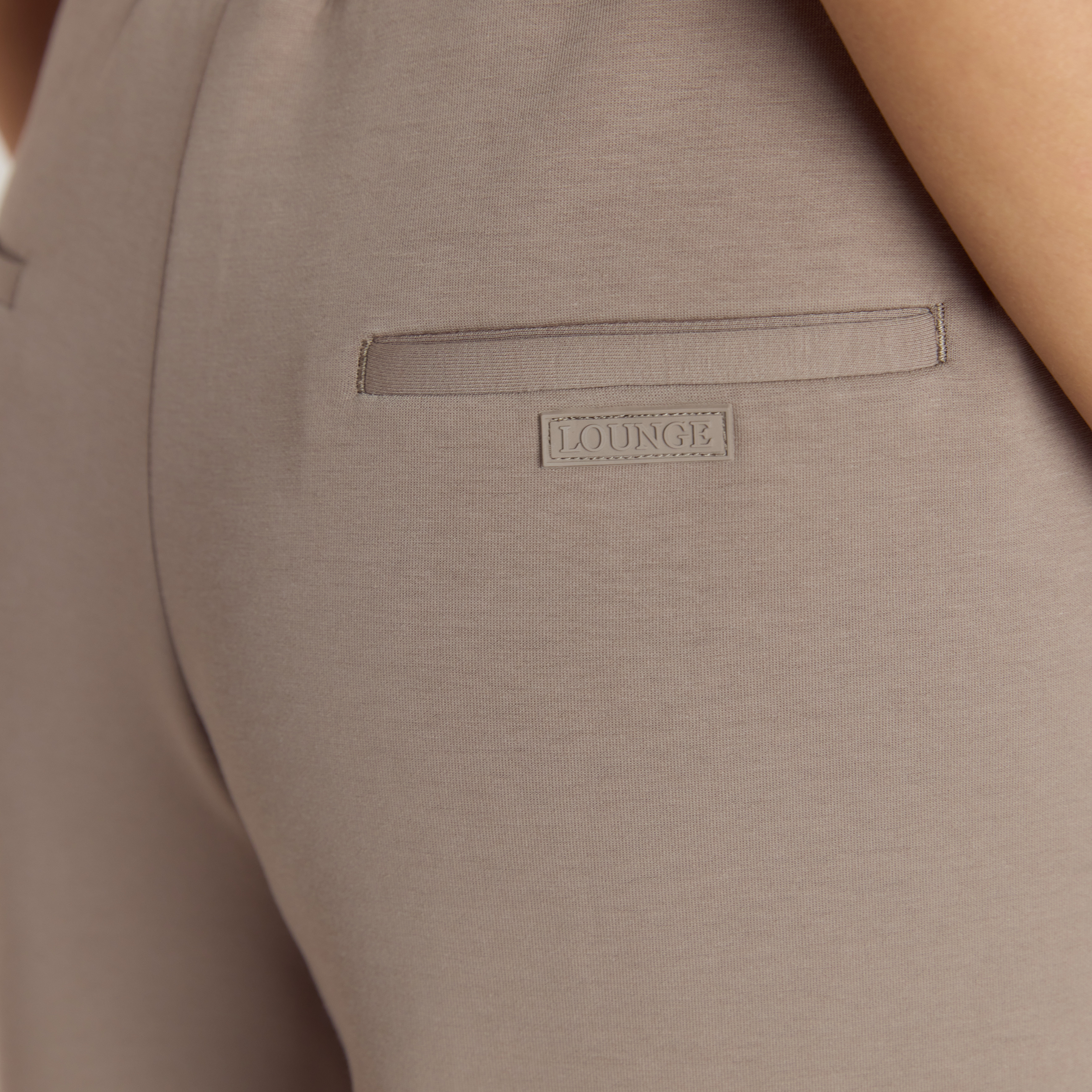 Neopren Joggingbukser | Neopren Joggingbukser - Gråbrun