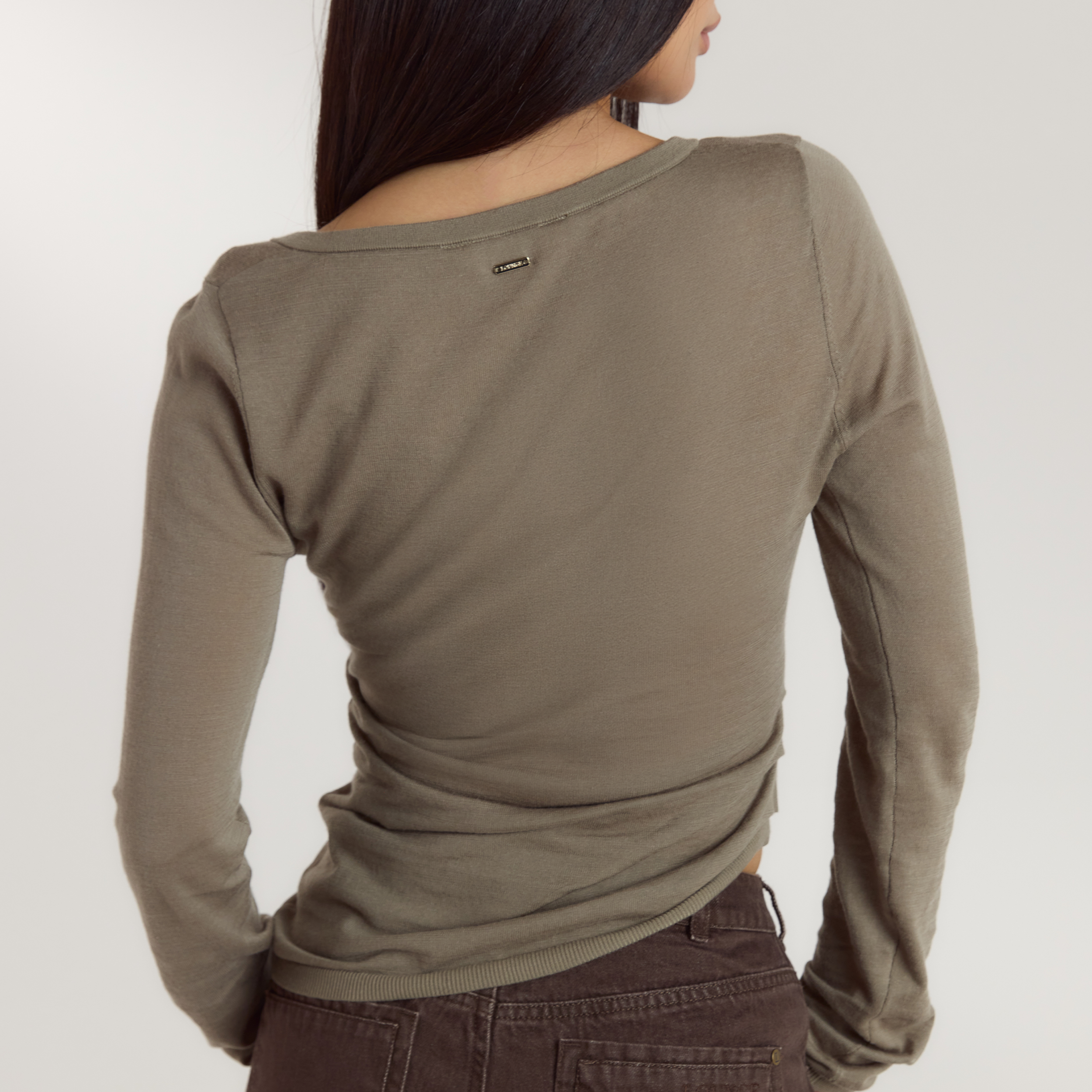 Asymmetrisk finstrikket top | Asymmetrisk finstrikket top - Timian