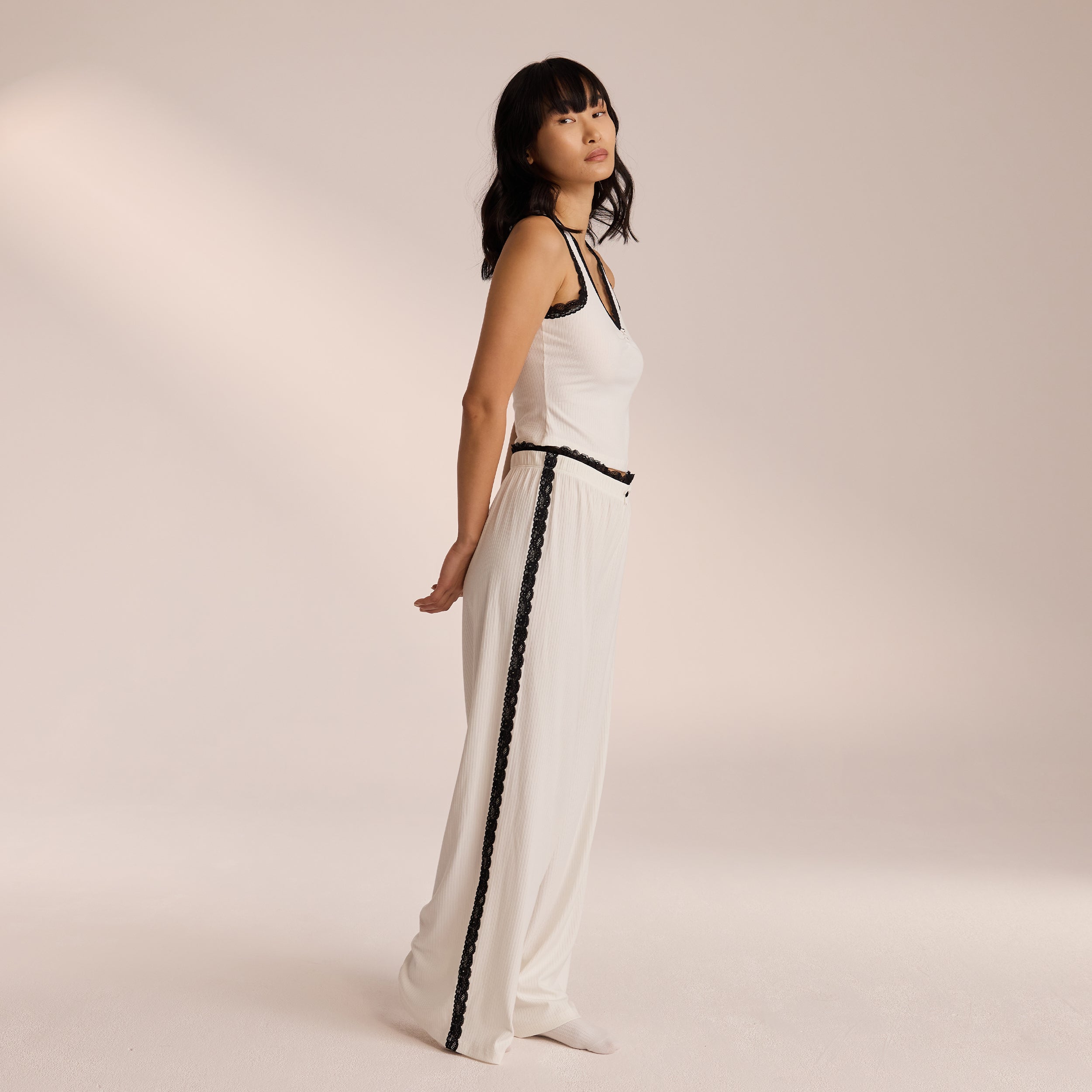 Pyjamabukser med Blonder  | Miki, S