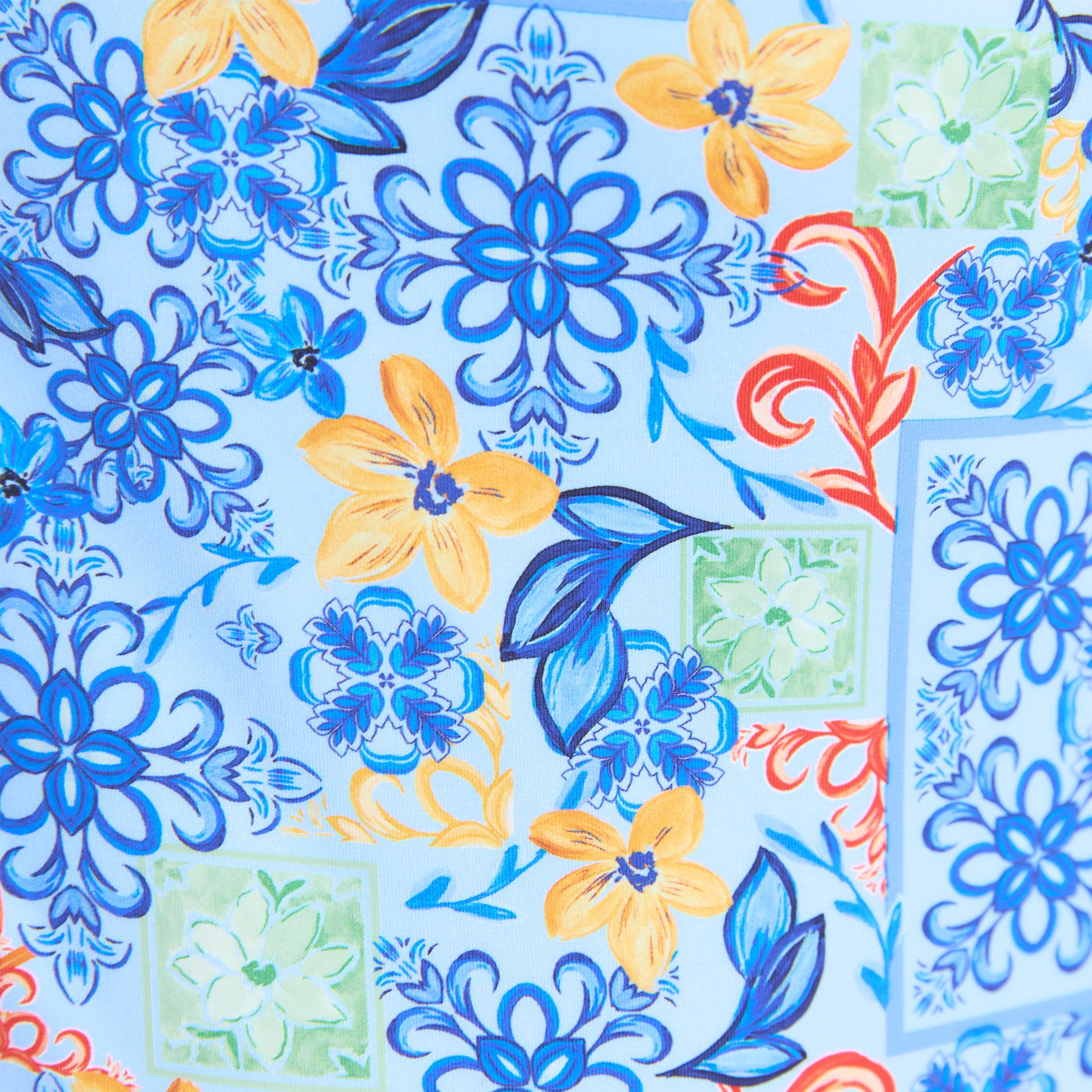Mosaic Bandeau Badedragt | Mosaic Bandeau Badedragt - Blå Print