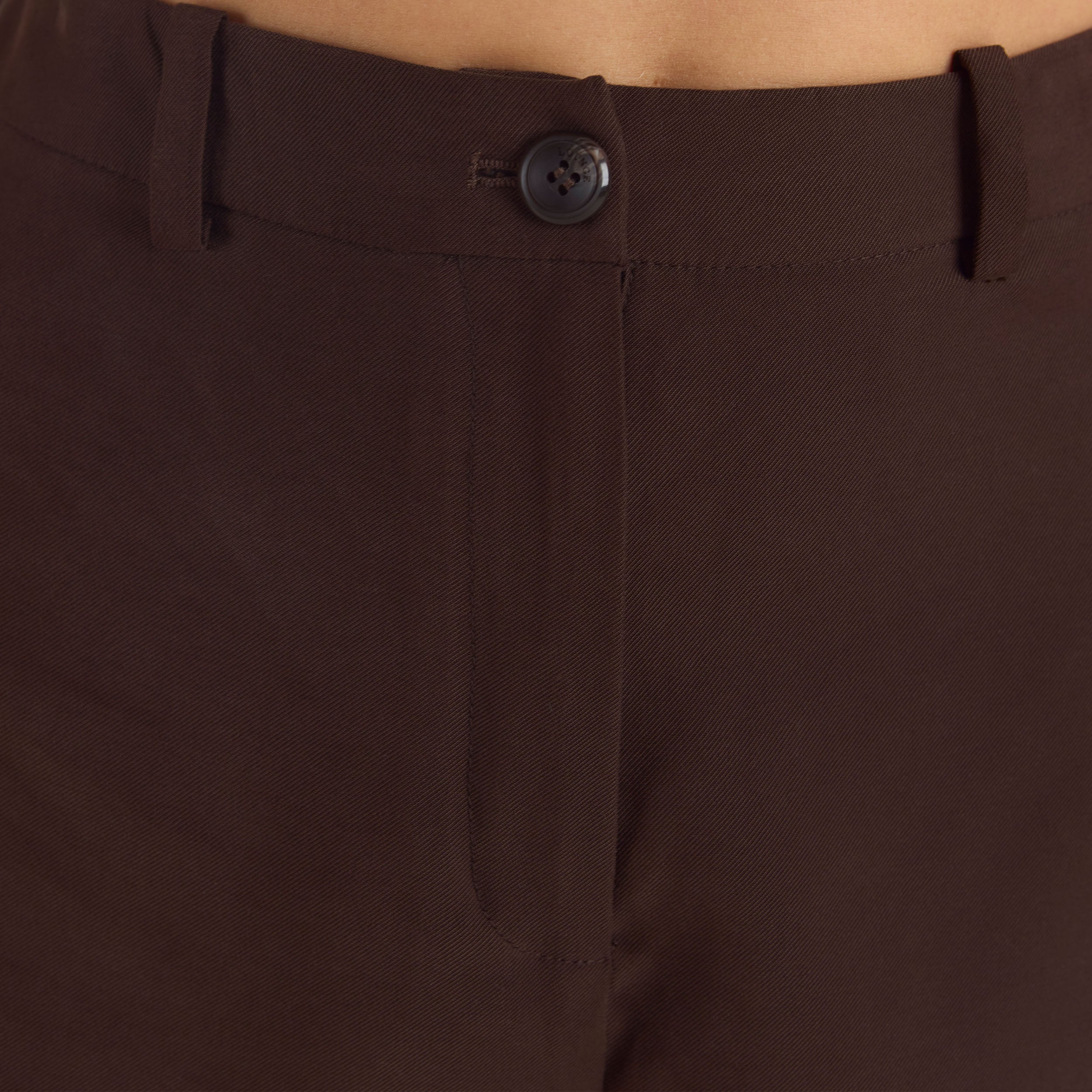 Højtaljede Tailored Shorts | Højtaljede Tailored Shorts - Chokolade