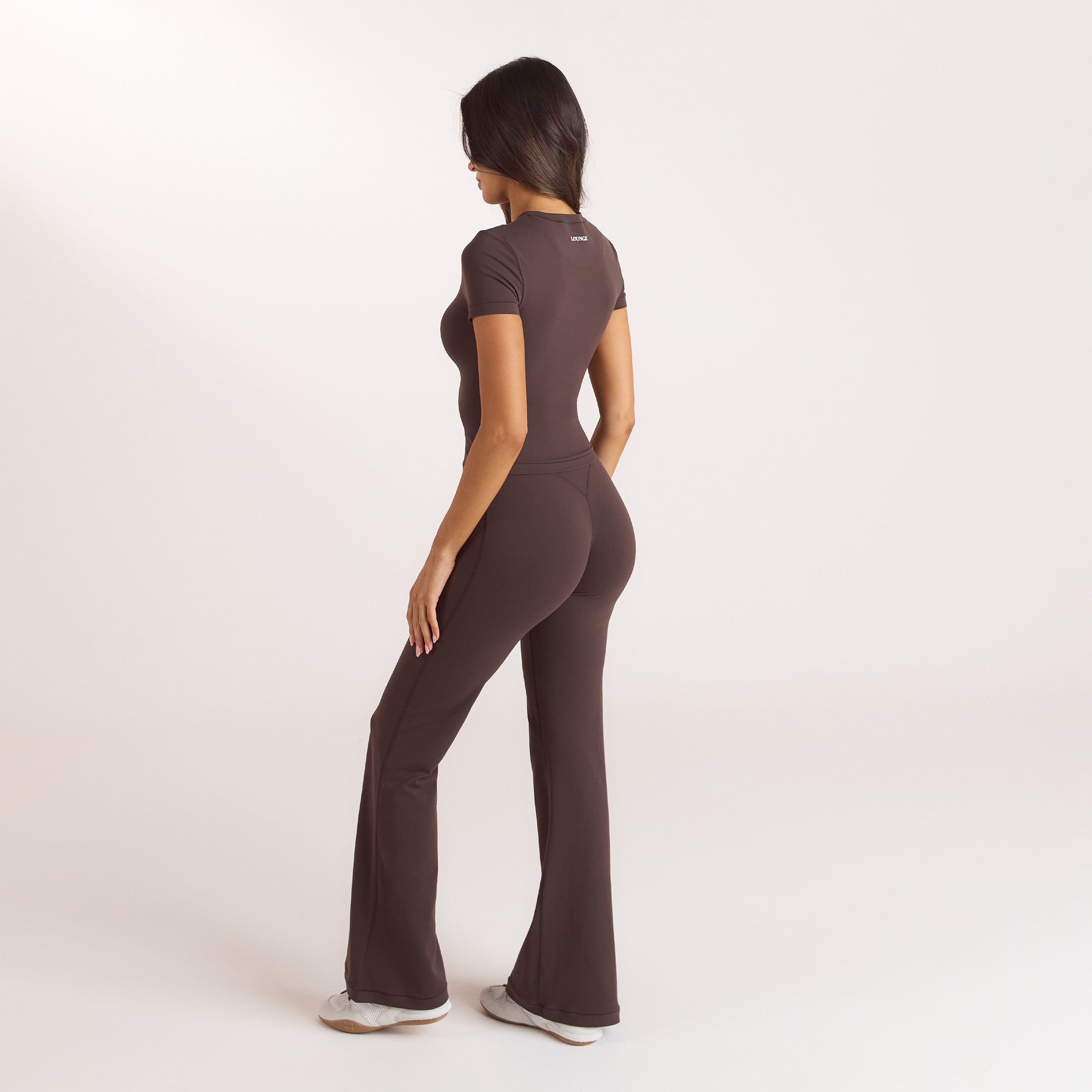 ContourSoft Udslåede Leggings | ContourSoft Udslåede Leggings - Mørk Chokolade