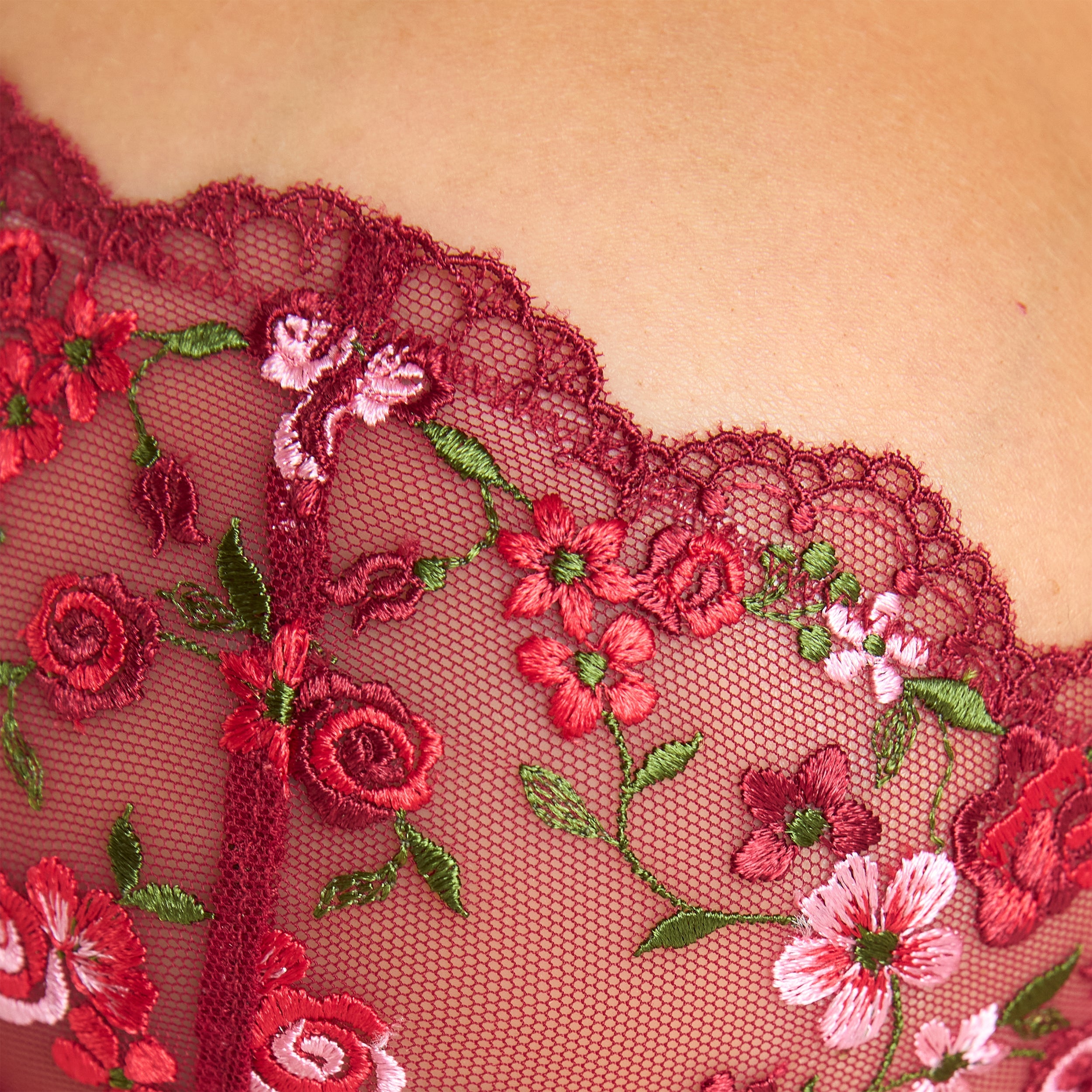 Giselle Intimates Sæt | Giselle Intimates BH (Sæt) - Vinrød