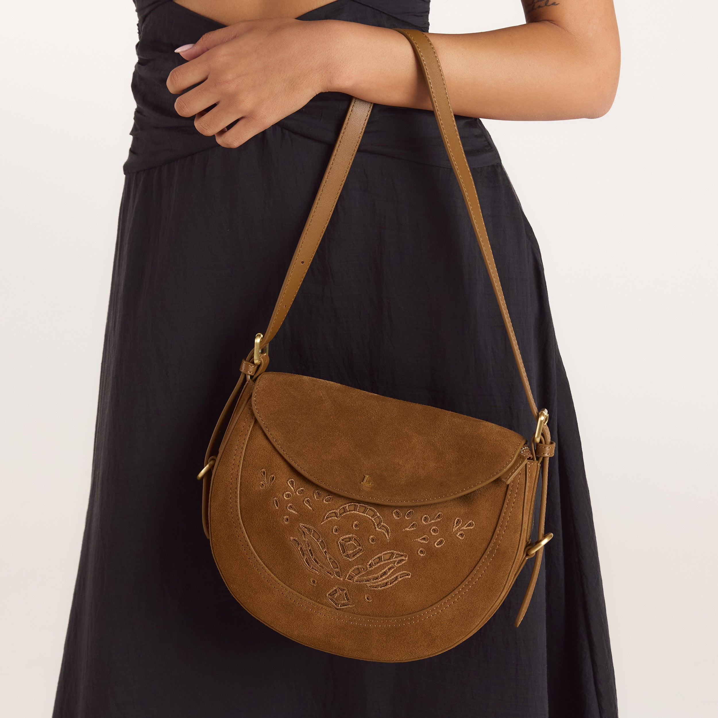 Talia Saddle Bag | Talia Saddle Bag - Brun