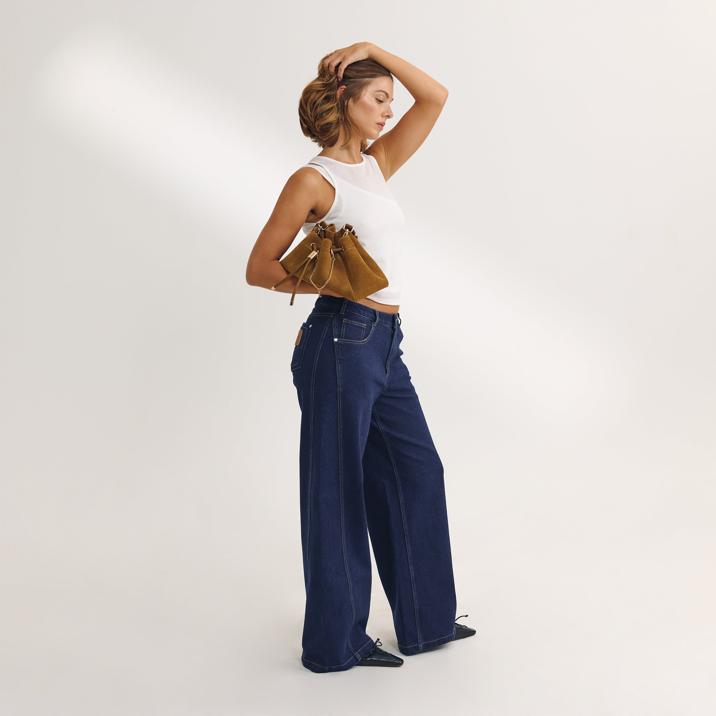 Lagdelte tanktop | Lagdelte tanktop - Hvid