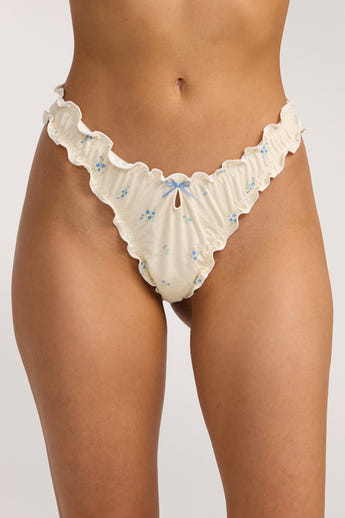 Bamboo Scrunchie Thongs (3-pakke) - Multi alternate