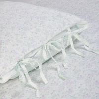 Bloom & Stripe Pudebetræk (2-pak) - Salviegrøn Blomsterprint