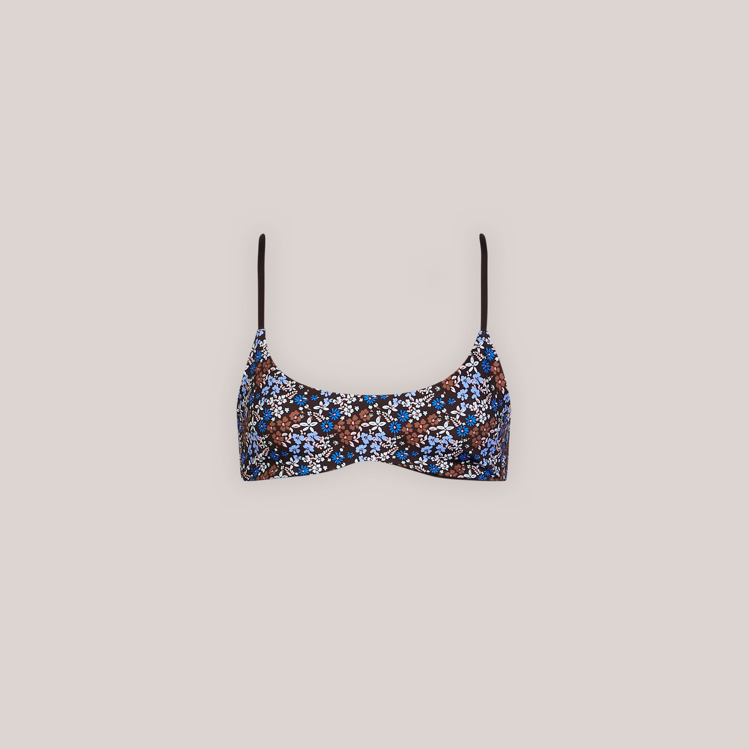 Vendbar Bralette Bikinitop | Vendbar Bralette Bikinitop - Brun/Blomstret