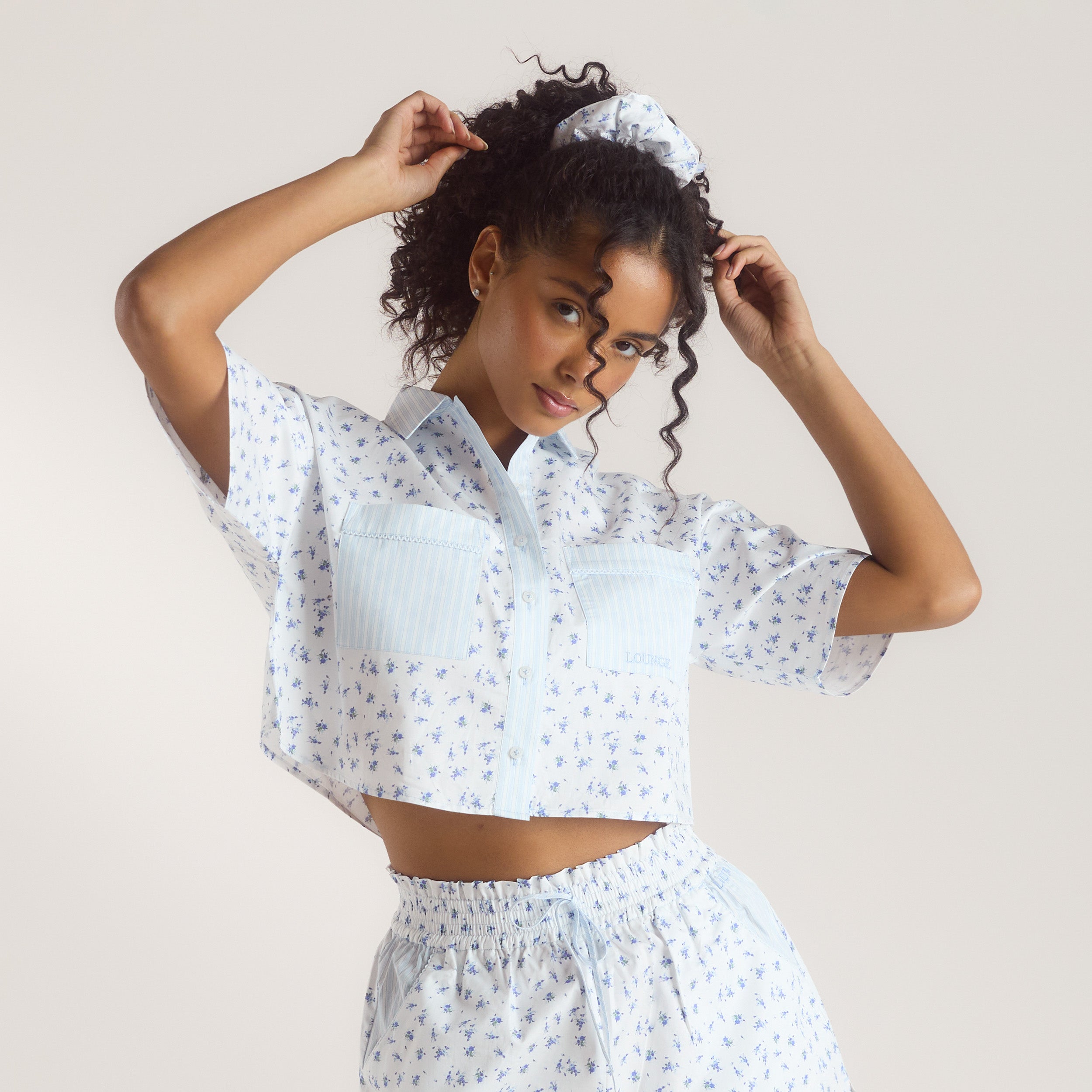 Bloom & Stripe Scrunchies (3-pak) | Bloom & Stripe Scrunchies (3-pak) - Multi