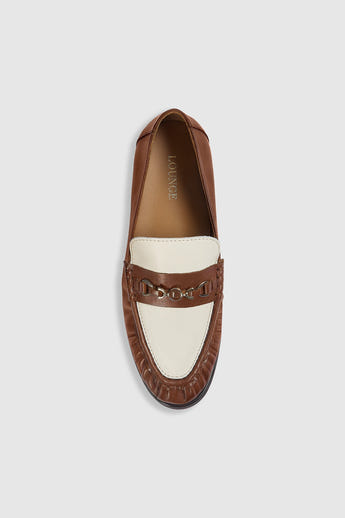 Agnes Loafers - Tan/Creme alternate